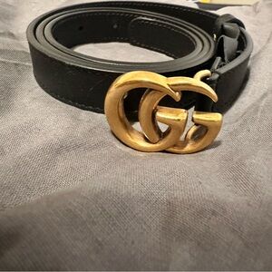 Women’s GG Marmont thin belt Size 80